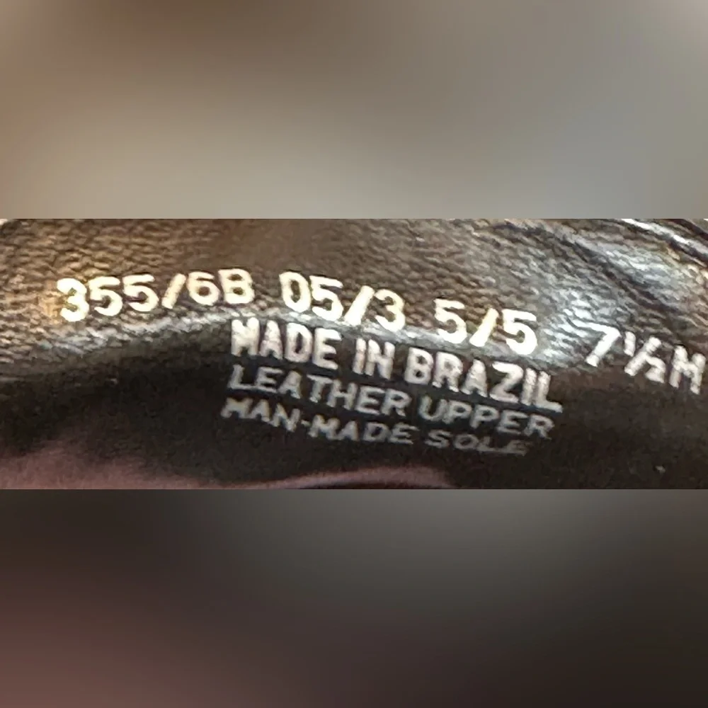 Franco Sarto- Women’s Black Leather Peace & Love Chain Loafers (7.5) - Picture 13 of 14